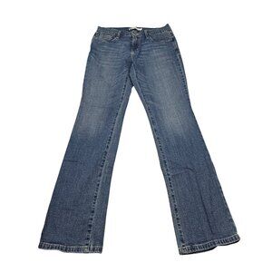 Levis Womens 505 Straight Leg Jeans Size 6 Classic Blue Denim